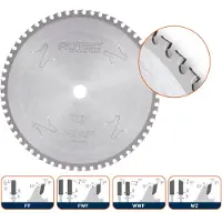 Rotec HM dry-cutter zaagblad bouwstaal, ø140x1,8x62mm Z=46 WWF - 5560010