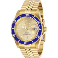Invicta Pro Diver 29185 Heren Horloge - Automatisch Uurwerk - Roestvrij Staal met gouden Wijzerplaat - 42mm