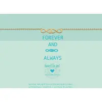 Heart to Get bracelet, silver, infinity double