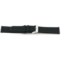 Claudio Calli Horlogeband C105 Classic Zwart Leder Waterproef 12x12 mm