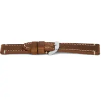 Claudio Calli Horlogeband H420 Vintage Denver Camel bruin Leder 22x22 mm