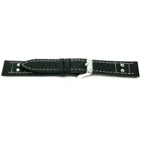 Claudio Calli Horlogeband H165 Pilots Zwart 22x20 mm