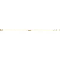 New Bling 9NBG 0079 geelgouden armband met veer 18,5 cm