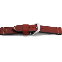 Claudio Calli Horlogeband H708 Bison Leder Rood 22 mm NFC