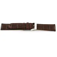 Claudio Calli Horlogeband I035 Croco Bruin Leder XL 24x22 mm