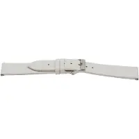 Claudio Calli Horlogeband H501 Croco Wit Leder 22x20 mm
