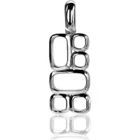 Zinzi Mart Visser by zilveren hanger glad MVH3 (zonder collier)