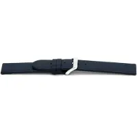 Claudio Calli Horlogeband F607 Classic Blauw Ongestikt 18x18 mm