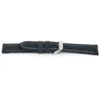 Claudio Calli Horlogeband I080 Grain Gevuld Grijs/Blauw XL 24x22mm NFC
