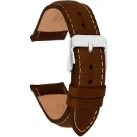 Claudio Calli Horlogeband H413 Gevuld Riviera Bruin Leder 22x20 mm