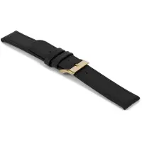 Claudio Calli Horlogeband C113G Classic Zwart Goud XS 12x12 mm