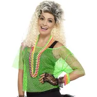Smiffy Visnet top neon groen