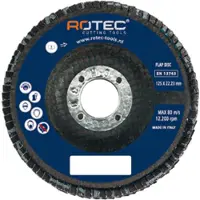 Rotec lamellenschijven 115x22.23 mm Korrel 80 - 10 stuks - 7961156