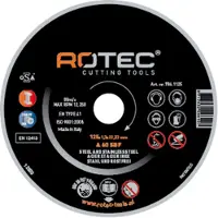 Rotec doorslijpschijven INOX 125x1,6x22,2 A60S - 25 stuks - 7862125