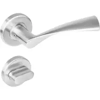 Intersteel Deurkruk Vlinder rond rozet toilet-/badkamersluiting