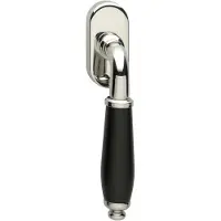 Intersteel Raamkruk draaikiep Courgette - nikkel glans/zwart