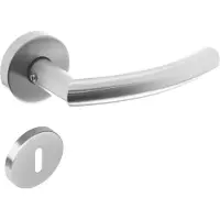 Intersteel Deurkruk Half Rond 90gr rozet met sleutelgat