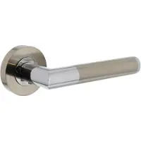 Intersteel Deurkruk Bastian op rozet geveerd - chroom/nikkel mat