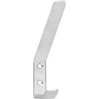 Intersteel Garderobehaak gebogen RVS geborsteld, 135 mm met 2 haken