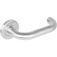 Intersteel Deurkruk Rond op rozet - RVS