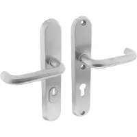 Intersteel Veiligheidsbeslag SKG3 geveerd kruk/kruk PC72mm met kerntrekbeveiliging - RVS