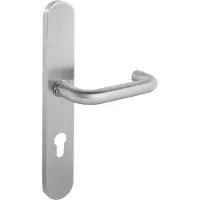 Intersteel Deurkruk Rond op XL schild profielcilindergat 72mm - RVS