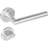 Intersteel Deurkruk Rechte Hoek 90gr rozet toilet-/badkamersluiting