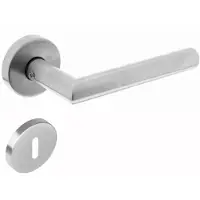 Intersteel Deurkruk Hoek 90gr rozet geveerd sleutelgat