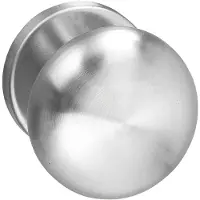 Intersteel Knopkruk Paddenstoel op rozet met ring - RVS