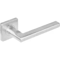 Intersteel Platte Deurklink Hoek 90 Op Rozet Rvs