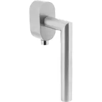 Intersteel Raamkruk Hoek 90 afsluitbaar ovaal rozet RVS