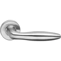 Intersteel Deurkruk Jupiter op rozet geveerd met ring - RVS