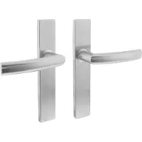 Intersteel Deurkruk Blok op rechthoekig blind schild - RVS