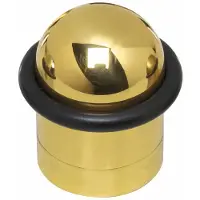 Intersteel Deurstop met ring - messing gelakt