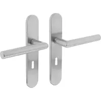 Intersteel Strakke Deurklink Hoek 90 Sleutelgat 56mm Rvs