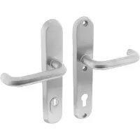 Intersteel Veiligheidsbeslag SKG3 geveerd kruk/kruk PC92mm met kerntrekbeveiliging - RVS