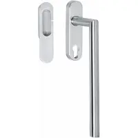 Intersteel Schuifdeurbeslag Slydo hoek RVS met profielcilinder