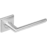 Intersteel Strakke Ovale Deurklink Hoek 90 Vierkant Rozet Rvs