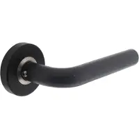 Intersteel Deurkruk Luzern rond rozet mat zwart