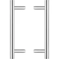 Intersteel Deurgrepen set T-schuin ø 30 mm - 500 mm rvs geborsteld