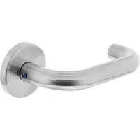 Intersteel Deurklink Rond op rozet RVS