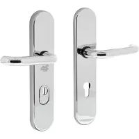 Intersteel | SKG*** Veiligheidsbeslag kerntrekbeveiliging | PC72mm | Ovaal | Chroom