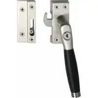 Intersteel Raamsluiting rechts Ton 222 SKG1 afsluitbaar - nikkel mat/ebbenhout