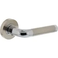 Intersteel Deurkruk Agatha op rozet - chroom/nikkel mat