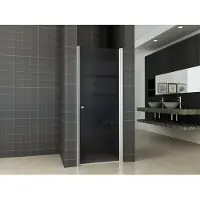 Wiesbaden Smoke Douchedeur Nis 80cm Rookglas - Veiligheidsglas - Douche, Douchedeuren - 8719323039261
