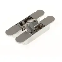 Bouwsales Onzichtbaar scharnier, 3D, type Hide 134-60, afmeting 134x24x21mm, kleur inox look