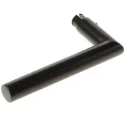Intersteel enkele deurklink Jura rvs/mat zwart