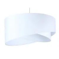 Maco Design Hanglamp Vivien, dimbaar, wit / opaal, Woon-/ Eetkamer, Textiel / Stof / Zijde, Modern, Hanglamp