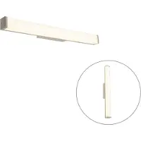 QAZQA Moderne badkamer wandlamp staal 62 cm IP44 - Cascada
