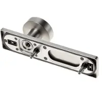 Bouwsales Knopschild platmodel rechthoekig ASL roestvaststaal blind